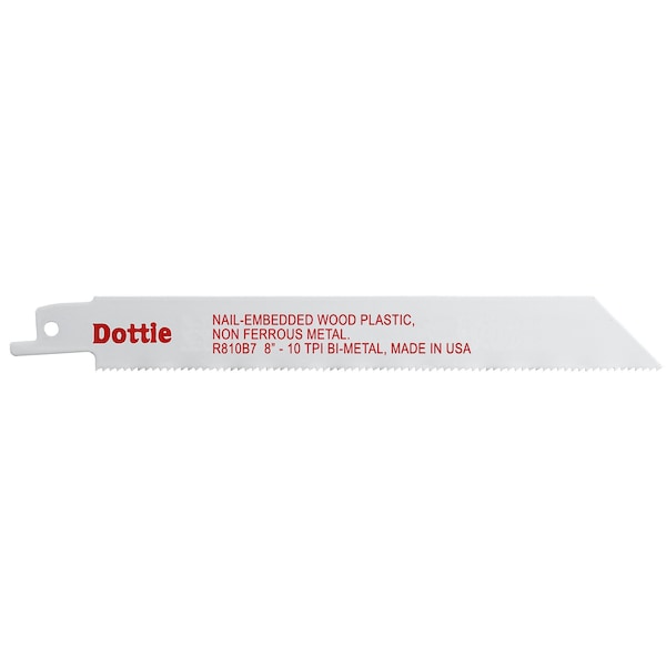 4" L x Nail-Embedded Wood, Plastic, & Non-Ferrous Metals Cutting Reciprocating Saw Blade